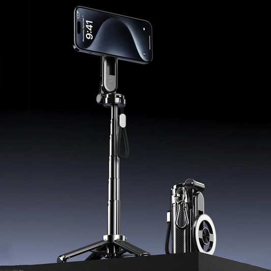 4-i-1 Multifunktionell 360° Rotations Magnetisk Selfie-pinne