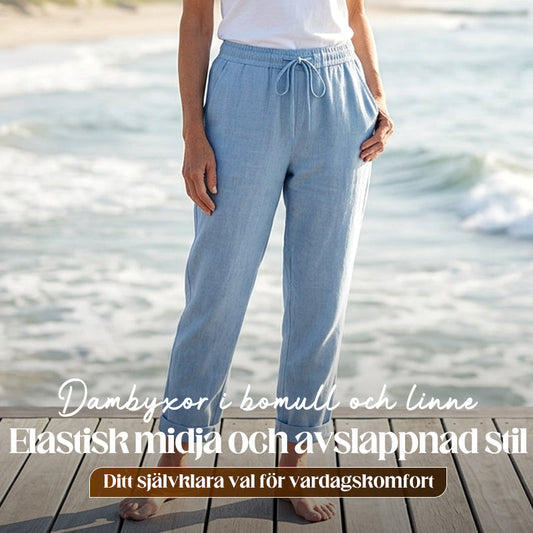 💕60% RABATT💕 Dambyxor i bomull och linne