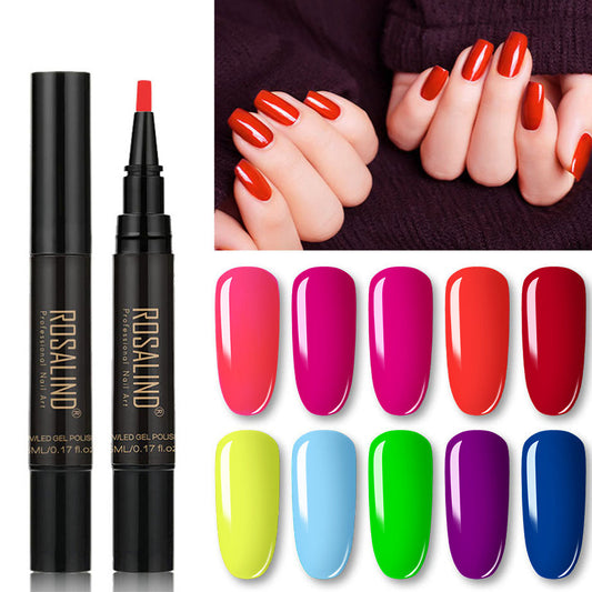 😍Inget baslack eller överlack krävs; håller i 15–30 dagar💅Nagelpenna i ett steg