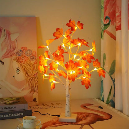 🔥 50% rabatt! ✨ Dekorativ LED-lampa "Björk" - Varmt och behagligt ljus, energibesparande och miljövänlig, naturlig design 🌳💡