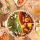 ⏰️ Tidsbegränsat erbjudande: 50 % rabatt ⌛️ Rymlig hot pot med flera brännare och S-formad avdelare