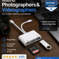 💾 TIDBEGRÄNSAD 50% RABATT!🔌 3-i-1 USB-C minneskortläsare. Läs SD-, microSD- och CF-kort – plug & play, snabb överföring.📱