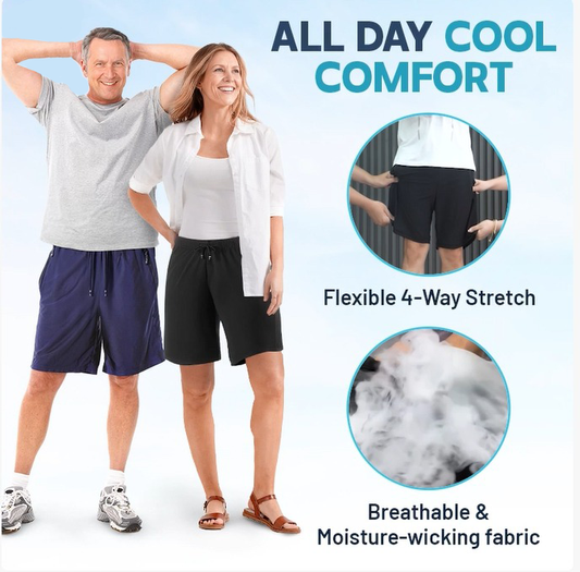 Het rea🔥Unisex Ice Silk Snabbtorkande Stretchshorts