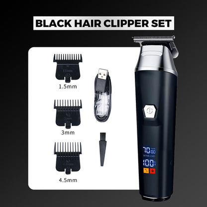 49% rabatt!⏰ 🎁Hushåll Digital Display Professionell Elektrisk Hårklippare Set✂️