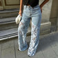 💃summer mode framåt🌸🔥 spets sparkade jeans