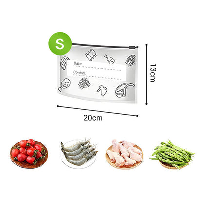 Återanvändbara förslutningsbara förvaringspåsar i aluminiumfolie
