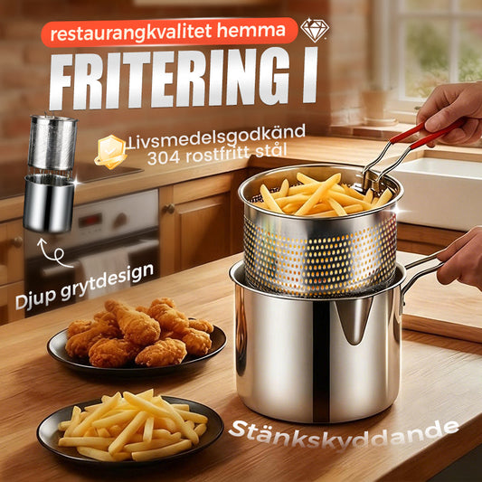 ⏳Tidsbegränsad 50 % rabatt🔥Multifunktionell fritös i 304 rostfritt stål