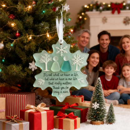 🌊 Snöflingor-formade havsglas vänskapsdekoration ❄✨ formad av naturen & handgjorda! 1