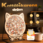 🎁 Julerbjudande: 50 % rabatt 🎅 Pussel i trä format som en katt, 135 bitar (Morandi-färger)