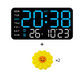 ⏰ Endast nu 49% rabatt!🔥Stor digital väggklocka med LED-display, datum och termometer