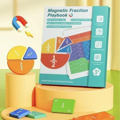 🧩50% RABATT🧲Montessori Fraktionspussel – Magnetiska Delar, Pedagogiskt & Utvecklar Matematikförståelse✨