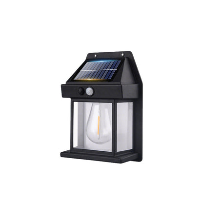 🎁 50 % RABATT! 💡 SOLCELLSDRIVEN VÄGGLAMP - Rörelsesensor & väderbeständig 🌟🛒