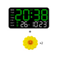 ⏰ Endast nu 49% rabatt!🔥Stor digital väggklocka med LED-display, datum och termometer