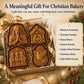 🔥HETT REA 50% RABATT✝️ Tro & Jesu Kristi Jul Mini Pajformar | Återanvändbara präglade formar för att forma detaljerade pajer med bönetexter, julklappar och så vidare🥧✨