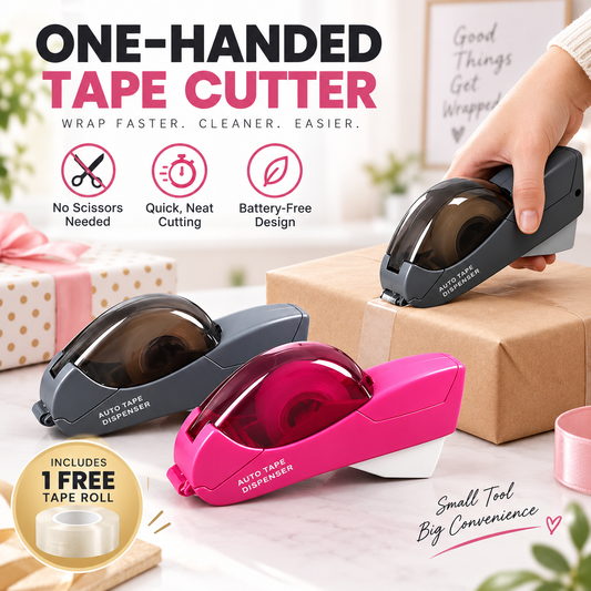 🎁 Sista chansen-erbjudande: 50 % rabatt ✨✂️ Handhållen, portabel tejpskärare – snabb, snygg och batterifri