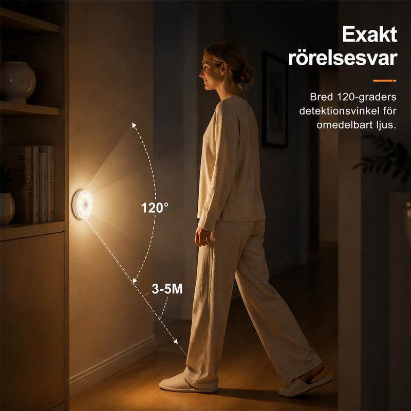 ✨ Nyhet för 2026 | LED-belysning med rörelsesensor | Enkel montering, 3 lägen 🔆【50 % rabatt】