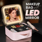 ✨ 50% rabatt och fri frakt ✨ Skapa en perfekt makeup-look när som helst, var som helst – Bärbar sminkväska med LED-spegel! ✨