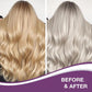 🔥🌸Köp 3 få 2 gratis & gratis Purple Keratin Hair Treatment – Skyddar färgen och neutraliserar mässingsfärgade och gula toner för blont, silver och grått slingor