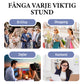 💗Sommarrea - 50% rabatt💗 Randig lång V-ringad skjortklänning för kvinnor