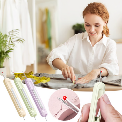 ❤️Presentidéer🤩Automatisk nålträdare, 2-i-1-verktyg för trädning och trådborttagning