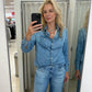 💕50% RABATT! 🌙 Denim Dreams Pyjamas – Mjuk Denim-Look, Bekväm Passform & Perfekt för Loungewear 🛌