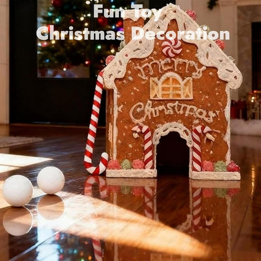🍪 50% RABATT NU! ✨ Pepparkaksgolfset - Festligt Julspel med 2 Putters & 6 Hål för Familjekul under Helgerna 🎄🏌️♂️