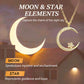 🎁 Köp 1 få 1 gratis! 🌙✨ En bländande natt: Måne- och stjärnhalsband – Elegant sken i natten, lockande stjärnljus 💫🌌