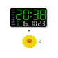 ⏰ Endast nu 49% rabatt!🔥Stor digital väggklocka med LED-display, datum och termometer