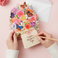 🎉🎁 50% rabatt ✨3D Pop-Up Musikalisk Blombukettkort med Ljus
