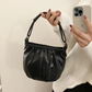 👜✨ Avslappnad veckad väska i mjukt läder ✨ – Praktisk bucket-väska med stil 💼 Lätt, slitstark och perfekt för vardagsbruk! 🌟