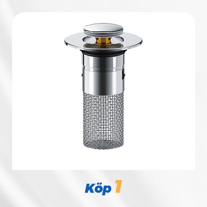 🚰 KÖP 1 – FÅ 1 GRATIS! ✨ Universellt avloppsfilter för diskho – fångar upp avfall utan att blockera vattnet, enkel installation och snabb rengöring 🛠️📦