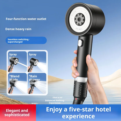 🥳2026 Hetsäljare🥳💞 Över 50 000 sålda enheter! 🚿💧 50 % rabatt! Högtrycksduschmunstycke med fyra lägen – Inbyggt filter avlägsnar klor. Ger ett kraftfullt vattenflöde även vid lågt vattentryck. 🔄✨
