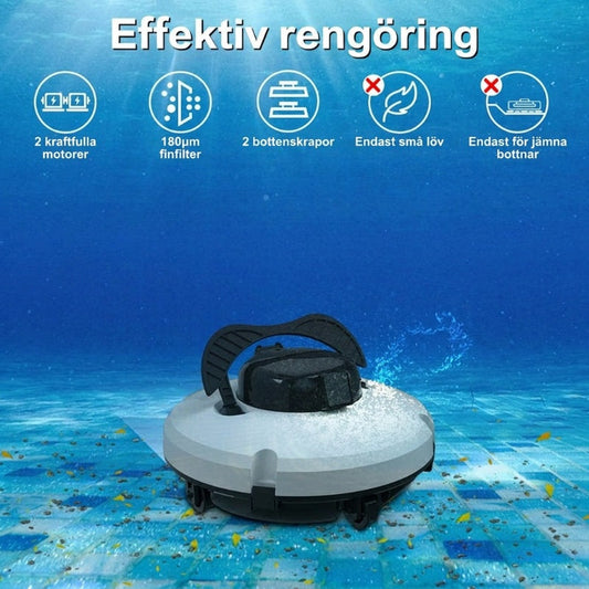 🤖 53% RABATT! 💧 Trådlös robotpoolrengörare – Automatisk, kraftfull och för botten, väggar och vattenlinjen 🏊