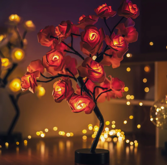 🎁 Den perfekta romantiska presenten—🌹 LED-rosdekorationslampa