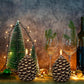 🔥Julrea – upp till 49 % rabatt🎅🎅Flamlösa LED grankotte ljus för juldekoration
