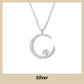 🎁 Köp 1 få 1 gratis! 🌙✨ En bländande natt: Måne- och stjärnhalsband – Elegant sken i natten, lockande stjärnljus 💫🌌