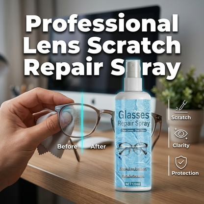 🔍✨ Professionell repreparationsspray för linser | Eliminerar repor direkt 💫