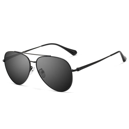 ✨Få 50 % rabatt nu!!✨Polariserade solglasögon för herr - UV-skydd, lätt metallbåge, klassisk stil! 😎☀️