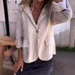 🔥49% rabatt🔥Bomull och linne Casual Lapel Enkelknäppt tunn kappa