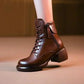 🎈Vinterrea🎈 Tidsbegränsad 50% rabatt! 💕 Den perfekta presenten – Vintage brittiska ankelboots