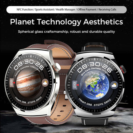 Begränsad tid 49 % rabatt💥✨2025  Watch 4 PRO Round Smartwatch: Bluetooth-samtal, vattentät och smart röstassistent för ditt aktiva liv! 💪⌚- 🎁 Titta på 4 Pro