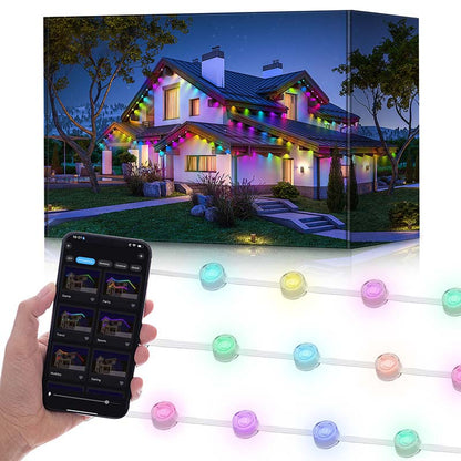 🔥🎁Nyhet 50 % RABATT🔥Smarta RGB-lampor för utomhusbruk Strängar