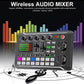 🔥🔥F998 Live Sound Card Audio Mixer, ljudgränssnitt för podcast med DJ-mixereffekter, röstförändrare med ljudeffekter för karaoke, livestreaming och spelinspelning🎤