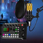 🔥🔥F998 Live Sound Card Audio Mixer, ljudgränssnitt för podcast med DJ-mixereffekter, röstförändrare med ljudeffekter för karaoke, livestreaming och spelinspelning🎤