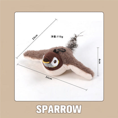 💥Rea 49% rabatt😻Laddningsbara beröringsaktiverade kattleksaker med realistiska ljudeffekter🐦