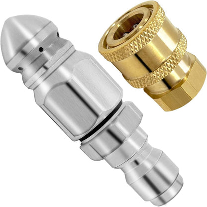 🚿 Köp 2, få 1 på köpet! 🔧 Rengöringsmunstycke för rör – kraftfullt, effektivt och hållbart vattenflöde – perfekt för att rensa stopp i avlopp och rör 🛠️