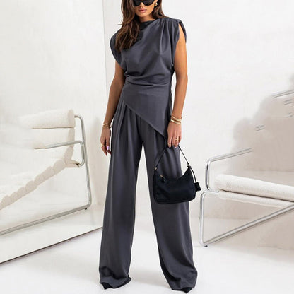 🌸【Spring Action】 Elegant enfärgad tvådelad uppsättning för kvinnor 🌸 |