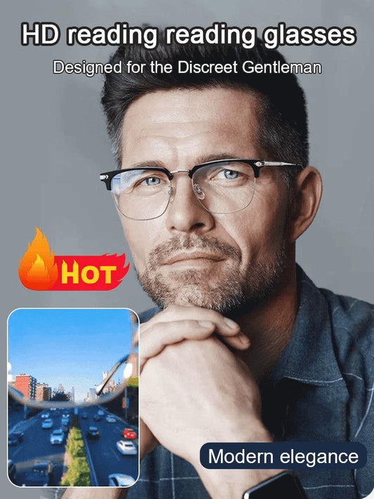 🔥 50 % RABATT! 👔💼 Ultra-leichte Anti-Blau-Licht-Lesebrille – Dreifach scharf & TÜV-geprüft 👓✨