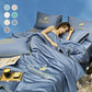 🎁Get Ready For Summer - Washable、cooling❄️4-piece bed ice-silk linen🛏️