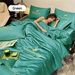 🎁Get Ready For Summer - Washable、cooling❄️4-piece bed ice-silk linen🛏️